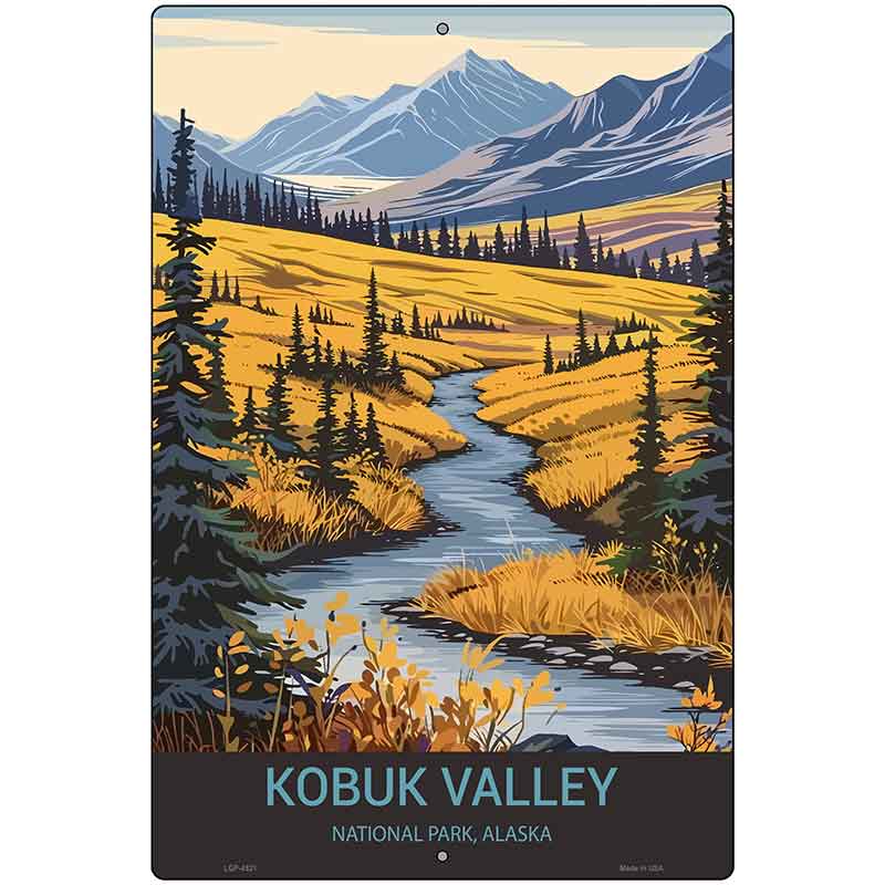 Kobuk Valley Alaska Metal Novelty Parking Sign P-4521