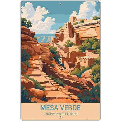 Mesa Verde Colorado Metal Novelty Parking Sign P-4525