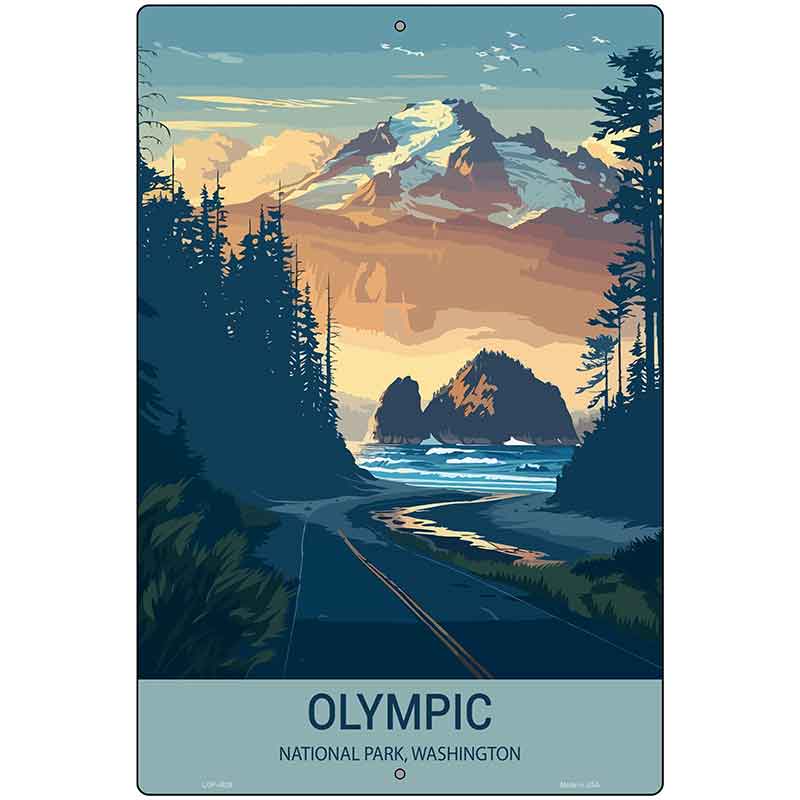 Olympic Washington Metal Novelty Parking Sign P-4529