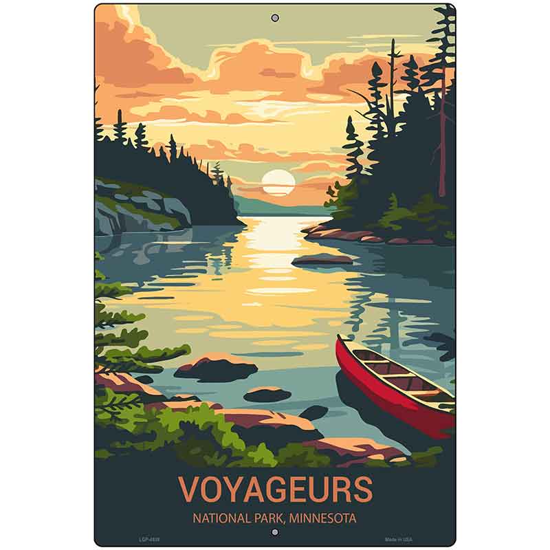Voyageurs Minnesota Metal Novelty Parking Sign P-4539