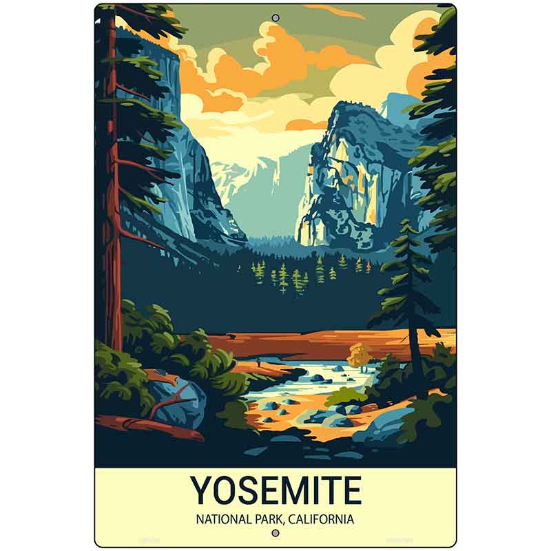 Yosemite California Metal Novelty Parking Sign P-4544