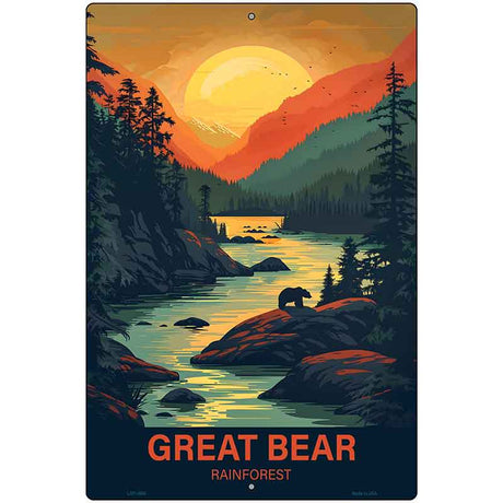 Great Bear Rainforest Metal Novelty Parking Sign P-4555