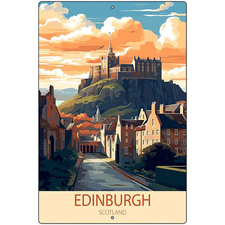 Edinburgh Scotland Metal Novelty Parking Sign P-4575