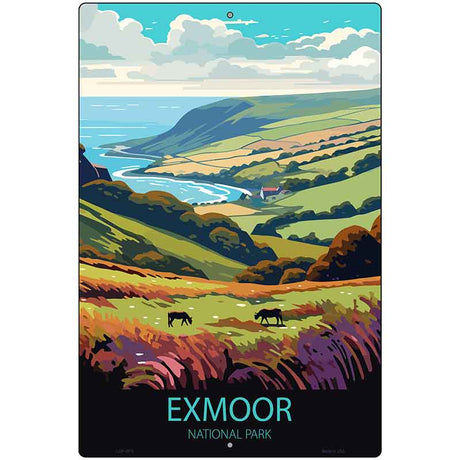Exmoor National Park Metal Novelty Parking Sign P-4576