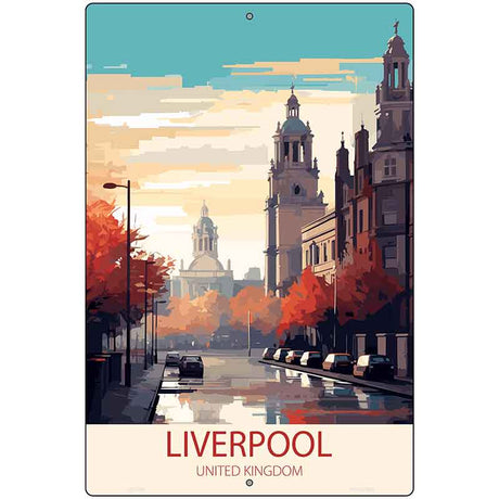 Liverpool United Kingdom Metal Novelty Parking Sign P-4582
