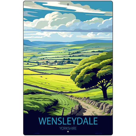 Wensleydale Yorkshire Metal Novelty Parking Sign P-4595