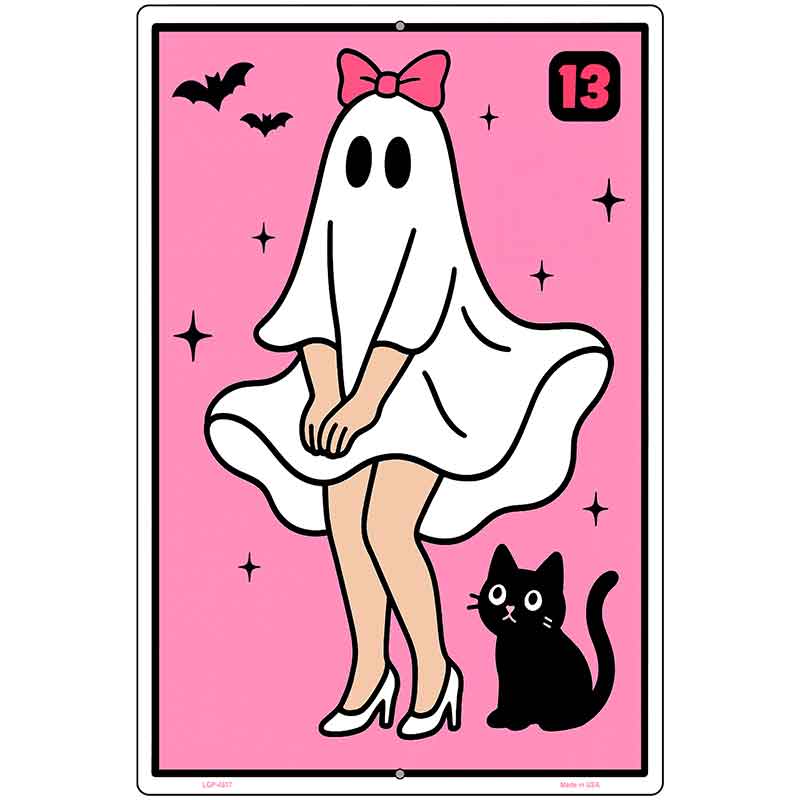 Haunted in Heels Metal Novelty Parking Sign P-4617