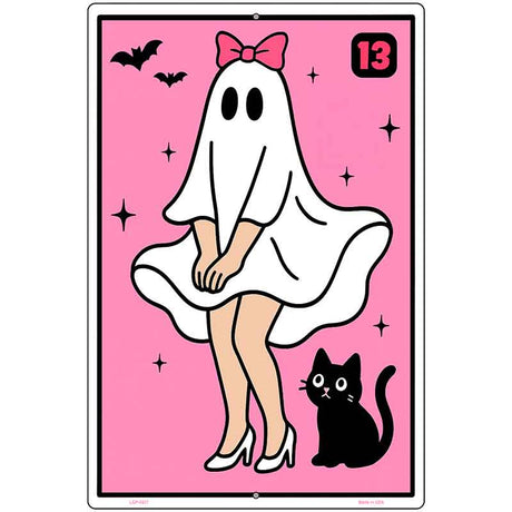 Haunted in Heels Metal Novelty Parking Sign P-4617