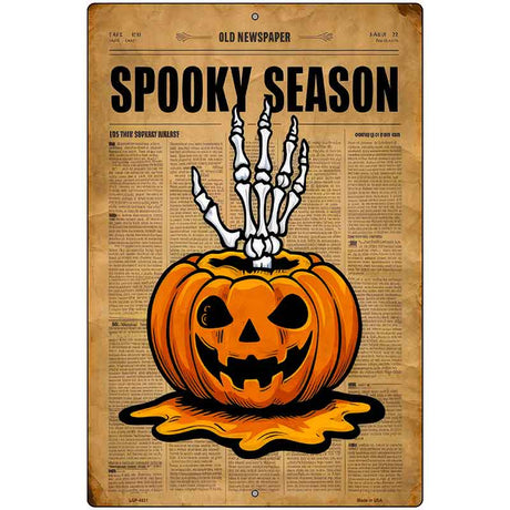 Spooky Season Metal Novelty Parking Sign P-4631