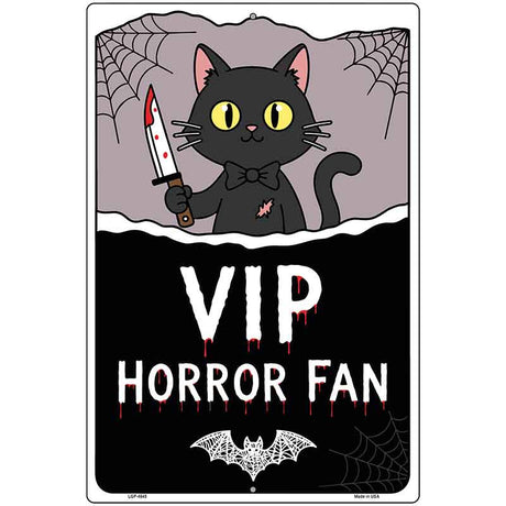 VIP Horror Fan Metal Novelty Parking Sign P-4645