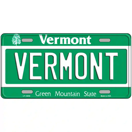 Vermont Metal Novelty License Plate 24" x 12" (LLP)