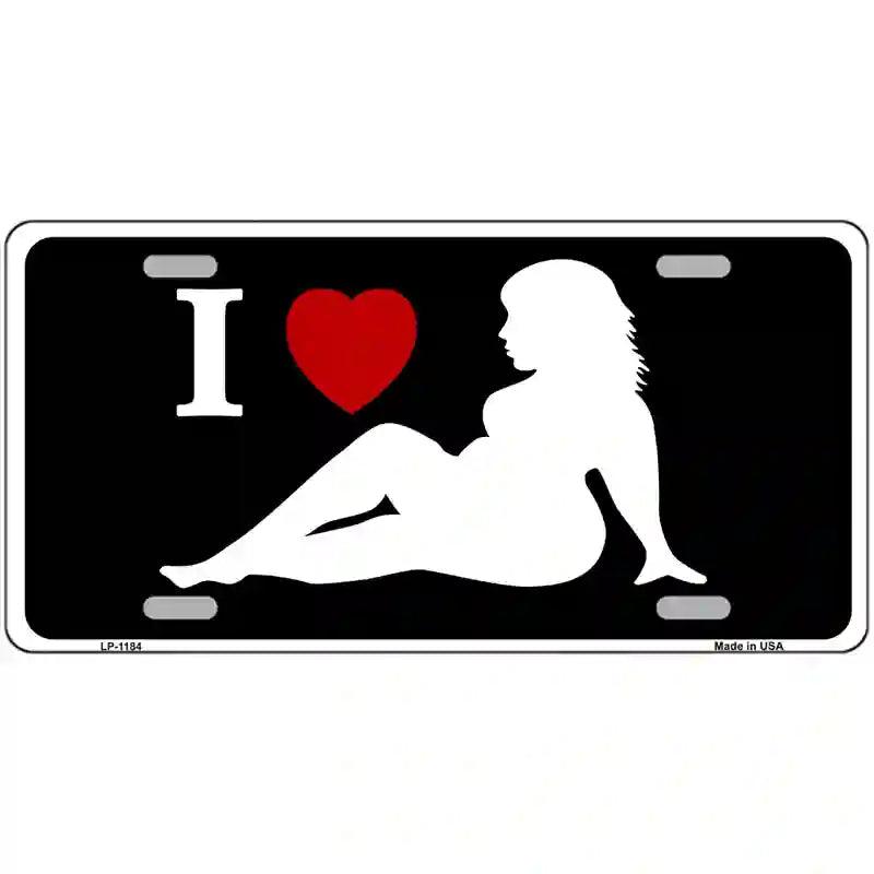 Full Figured Women Novelty Metal License Plate 24" x 12" (LLP)