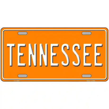 Tennessee Orange Novelty Metal License Plate Tag 24" x 12" (LLP)