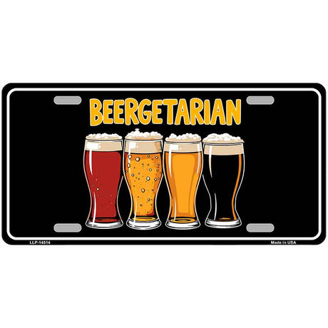 Beergetarian Novelty Metal License Plate LP-14514