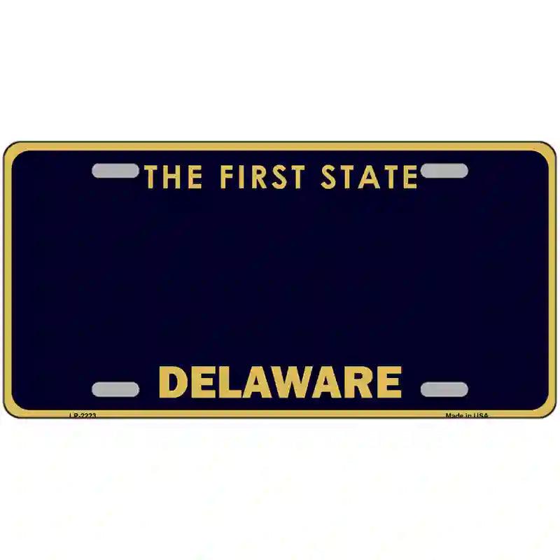 Delaware State Blank Novelty Metal License Plate 24" x 12" (LLP)