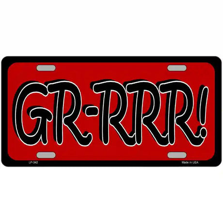 GR-RRR Metal Novelty License Plate 24" x 12" (LLP)
