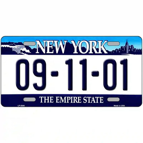 9 11 01 New York Novelty Metal Novelty License Plate 24" x 12" (LLP)
