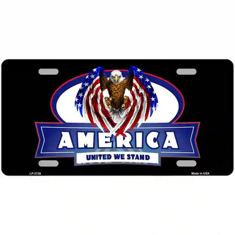 America United Metal Novelty License Plate 24" x 12" (LLP)