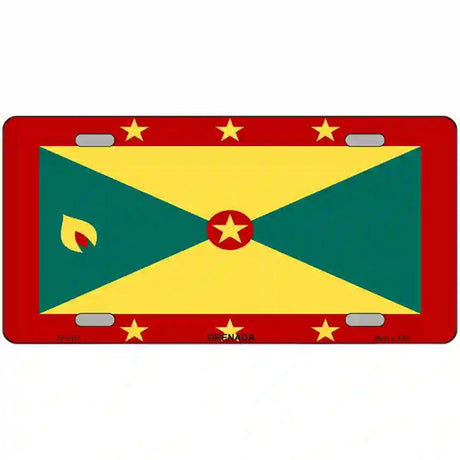 Grenada Flag Metal Novelty License Plate 24" x 12" (LLP)