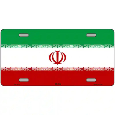 Iran Flag Metal Novelty License Plate 24" x 12" (LLP)