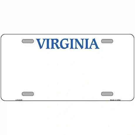 Virginia Blank Novelty Metal License Plate 24" x 12" (LLP)