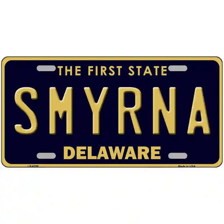 Smyrna Delaware Novelty Metal License Plate 24" x 12" (LLP)