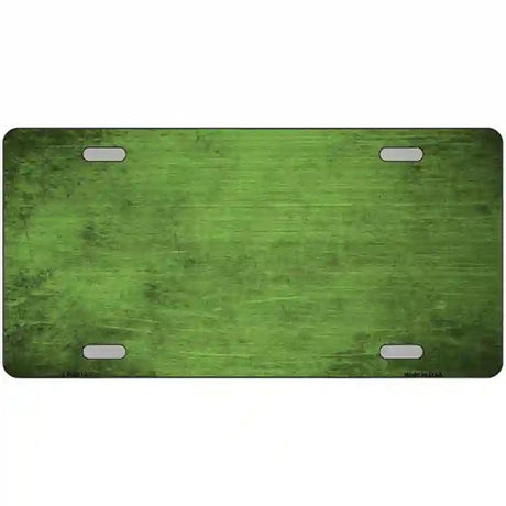 Lime Green Oil Rubbed Solid Metal Novelty License Plate 24" x 12" (LLP)