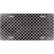 Black White Quatrefoil Oil Rubbed Metal Novelty License Plate 24" x 12" (LLP)