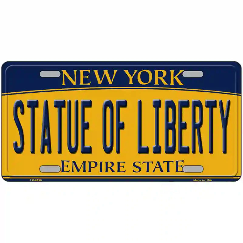 Statue of Liberty New York Metal Novelty License Plate 24" x 12" (LLP)