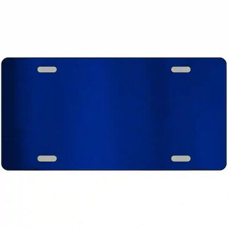 Blue Metallic Solid Metal Novelty License Plate 24" x 12" (LLPC)