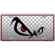 No Fear Eyes Diamond Novelty Metal License Plate 12" x 6" (LP)