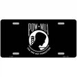 POW MIA Black Flag Novelty Metal License Plate 12" x 6" (LP)