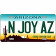 N Joy Arizona Novelty Metal License Plate 12" x 6" (LP)
