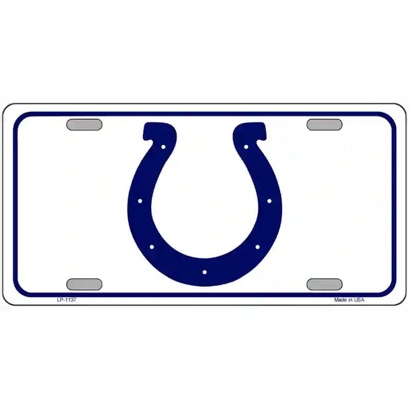 Horseshoe Novelty Metal License Plate 12" x 6" (LP)