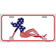 American Mud Flap Girl Novelty Metal License Plate 12" x 6" (LP)