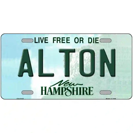 Alton New Hampshire Novelty Metal License Plate 12" x 6" (LP)