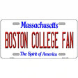 Boston College Fan Novelty Metal License Plate 12" x 6" (LP)