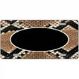 Snake With Black Center Oval Metal Novelty License Plate 12" x 6" (LP)