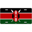 Kenya Flag Metal Novelty License Plate 12" x 6" (LP)