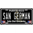 San German Puerto Rico Black Novelty Metal License Plate 12" x 6" (LP)