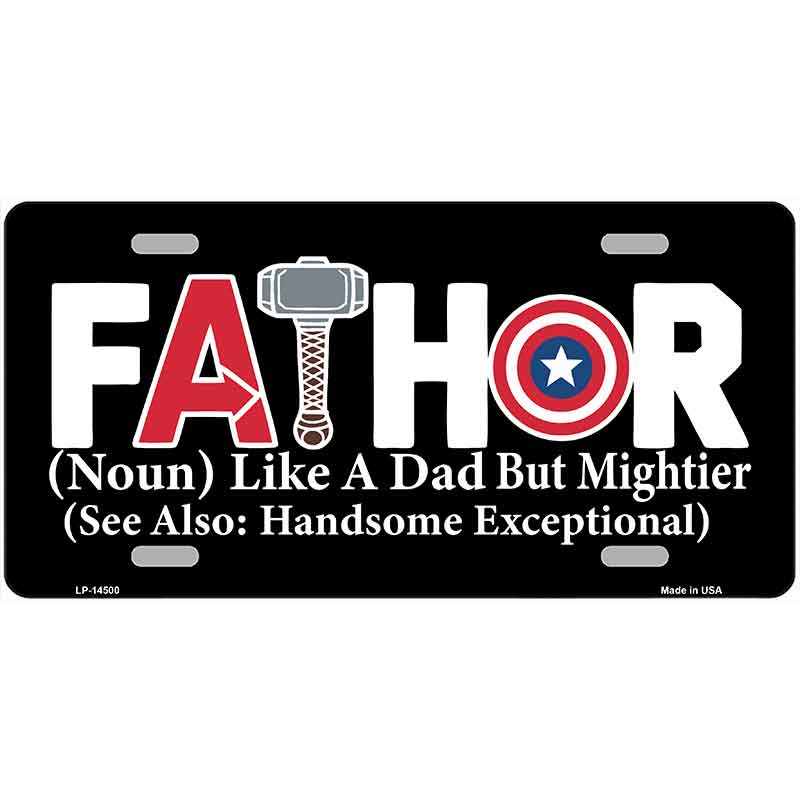 FATHOR Novelty Metal License Plate LP-14500
