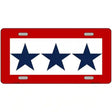 Blue Star Three Metal Novelty License Plate 12" x 6" (LP)
