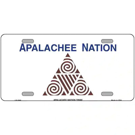 Apalachee Nation Flag Metal Novelty License Plate 12" x 6" (LP)