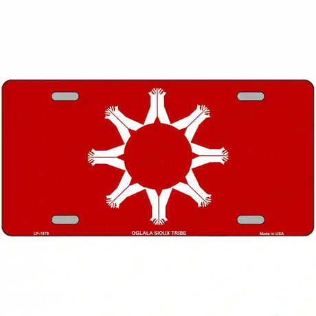 Oglala Sioux Tribe Flag Metal Novelty License Plate 12" x 6" (LP)