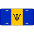 Barbados Flag Metal Novelty License Plate 12" x 6" (LP)