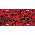 Red Roses Metal Novelty License Plate 12" x 6" (LP)