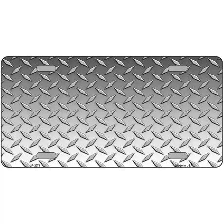 Diamond Silver Metal Novelty License Plate 12" x 6" (LP)
