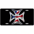 Maltese Cross Flag Metal Novelty License Plate 12" x 6" (LP)
