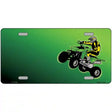 Quad Rider Offset Flat Metal Novelty License Plate 12" x 6" (LP)