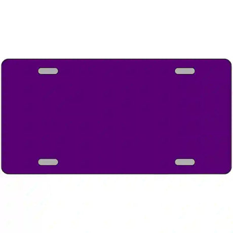 Purple Solid Metal Novelty License Plate 12" x 6" (LP)